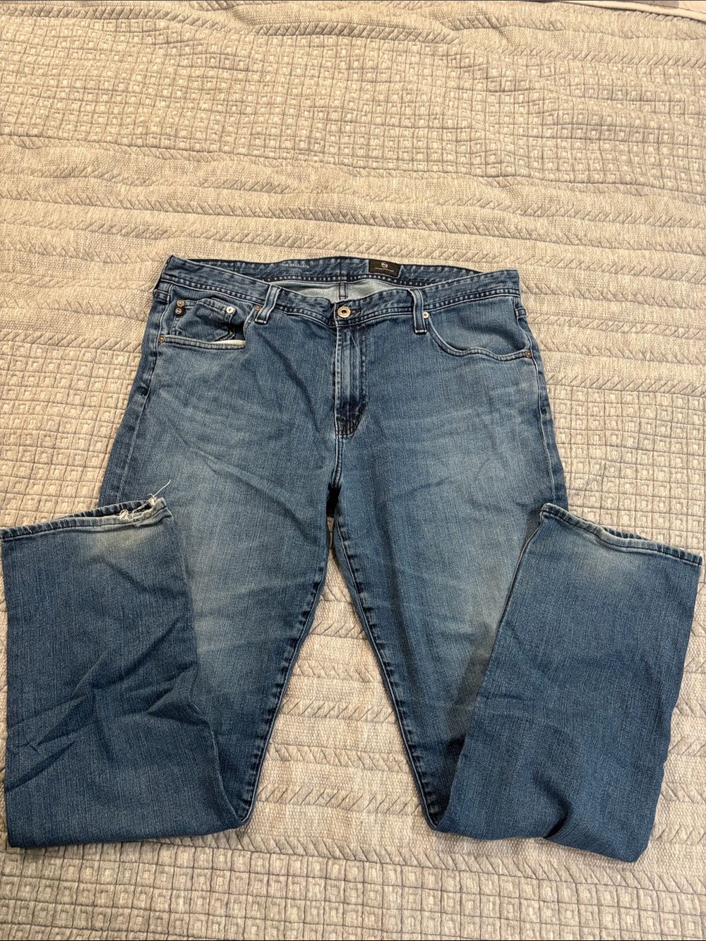 AG Men's Blue Denim Jeans - Classic Straight Fit